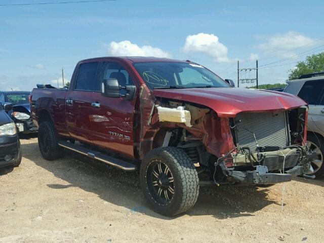 1N6BA1F49GN500061 - 2016 NISSAN TITAN XD S RED photo 1