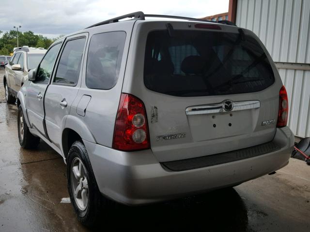 4F2CZ96176KM05907 - 2006 MAZDA TRIBUTE S SILVER photo 3