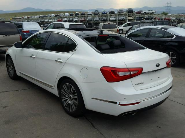 KNALN4D73G5209479 - 2016 KIA CADENZA LU WHITE photo 3