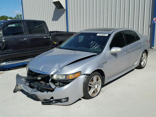 19UUA66247A023877 - 2007 ACURA TL SILVER photo 2