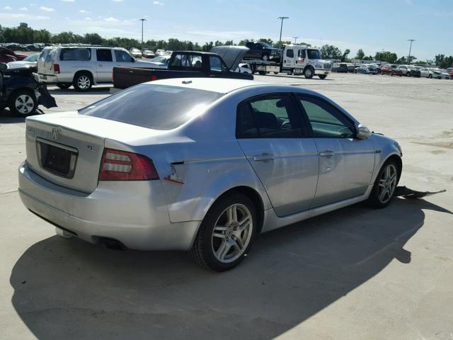 19UUA66247A023877 - 2007 ACURA TL SILVER photo 4