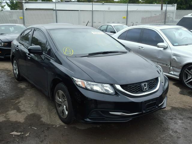 19XFB2F56EE234662 - 2014 HONDA CIVIC LX BLACK photo 1