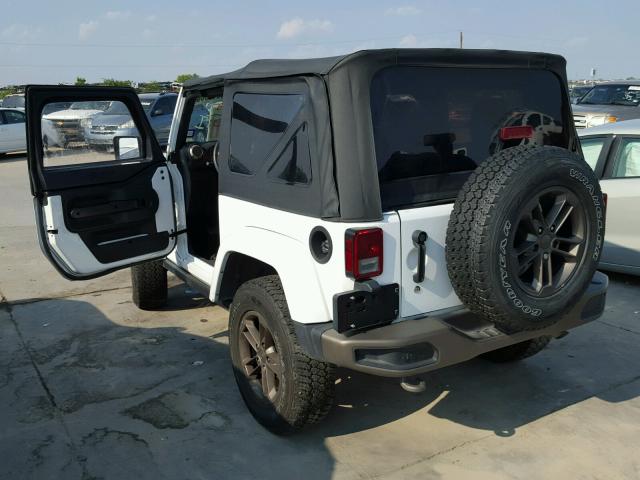 1C4AJWBG9HL537006 - 2017 JEEP WRANGLER S 白色 照片 3