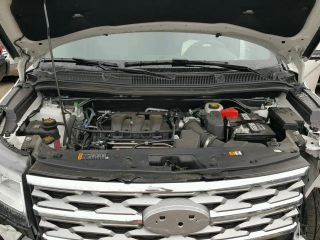 1FM5K8F82JGB28109 - 2018 FORD EXPLORER L WHITE photo 7