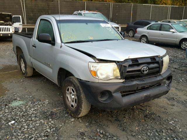 5TENX22N08Z507854 - 2008 TOYOTA TACOMA SILVER photo 1