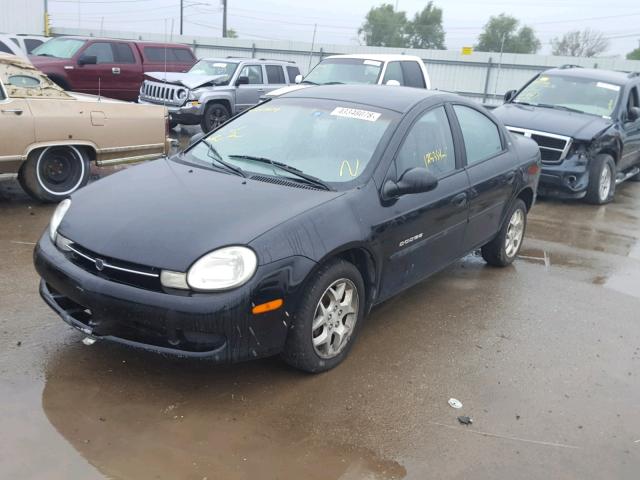 1B3ES46C91D265472 - 2001 DODGE NEON SE BLACK photo 2