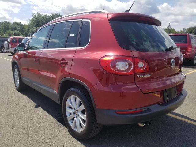 WVGBV7AX1AW500760 - 2010 VOLKSWAGEN TIGUAN SE RED photo 3