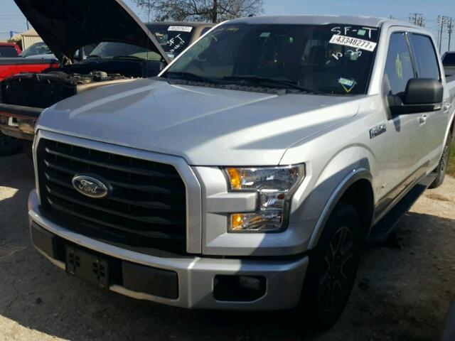 1FTEW1CP0FKF02135 - 2015 FORD F150 SILVER photo 2