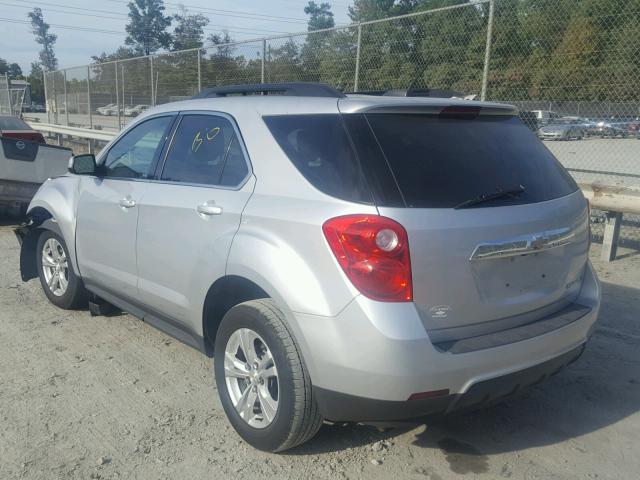 2GNALCEKXF6295817 - 2015 CHEVROLET EQUINOX LT SILVER photo 3