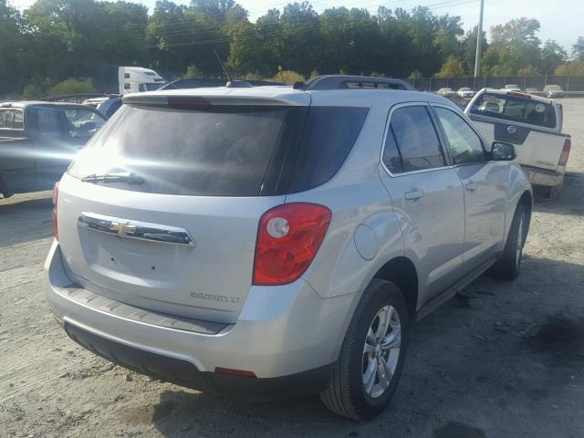 2GNALCEKXF6295817 - 2015 CHEVROLET EQUINOX LT SILVER photo 4