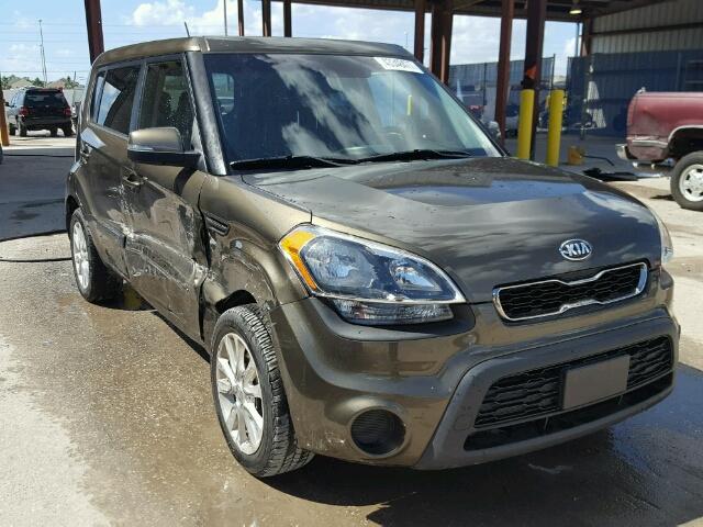 KNDJT2A60D7541606 - 2013 KIA SOUL GREEN photo 1