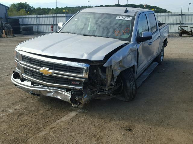 3GCUKREC3FG364498 - 2015 CHEVROLET SILVERADO SILVER photo 2