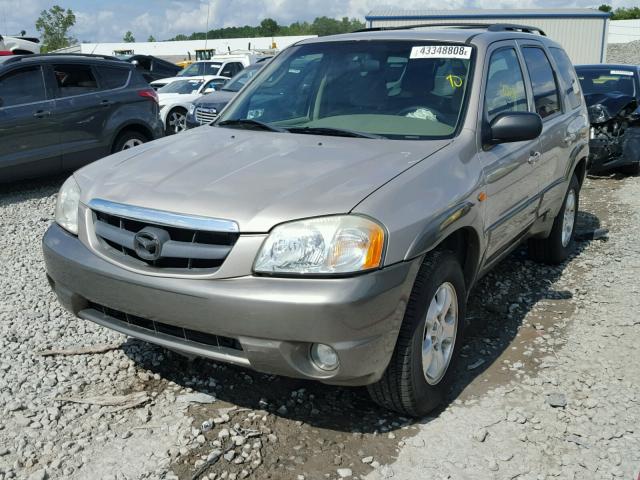 4F2YU09192KM12931 - 2002 MAZDA TRIBUTE LX BEIGE photo 2