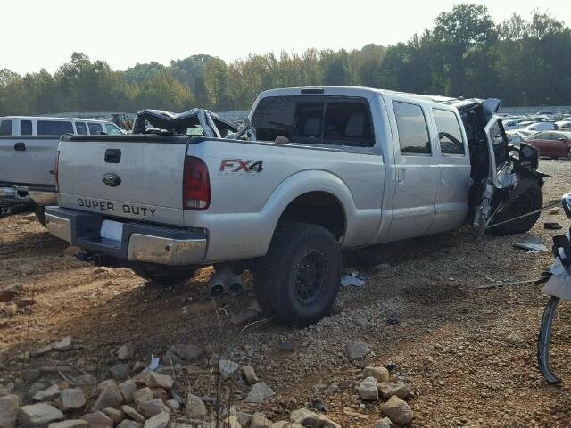 1FT7W2BT3CEC48508 - 2012 FORD F250 SUPER SILVER photo 4