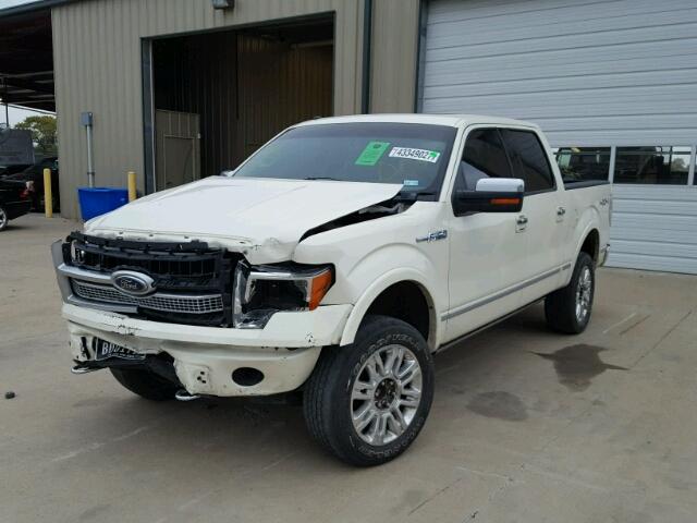 1FTPW14V19FA58654 - 2009 FORD F150 SUPER WHITE photo 2