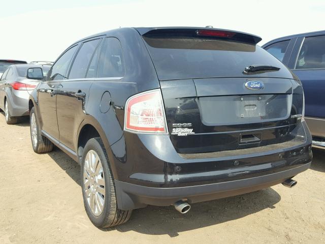 2FMDK4KC9ABB02192 - 2010 FORD EDGE LIMIT BLACK photo 3