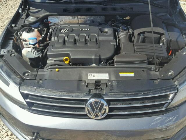 3VWLA7AJ0FM283920 - 2015 VOLKSWAGEN JETTA GRAY photo 7