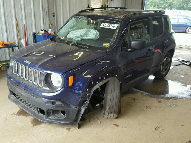 ZACCJAAB8HPF59592 - 2017 JEEP RENEGADE S 蓝色 照片 2