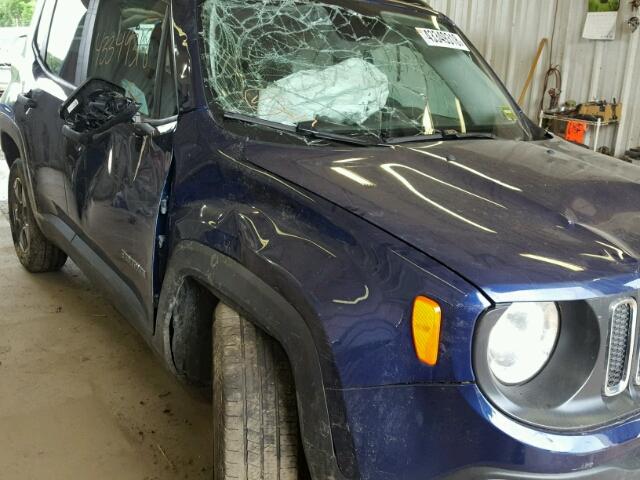 ZACCJAAB8HPF59592 - 2017 JEEP RENEGADE S 蓝色 照片 9
