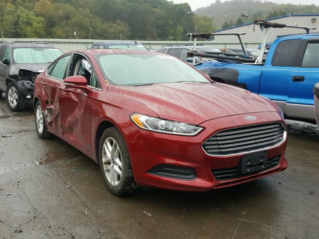 1FA6P0HD6F5111263 - 2015 FORD FUSION SE MAROON photo 1