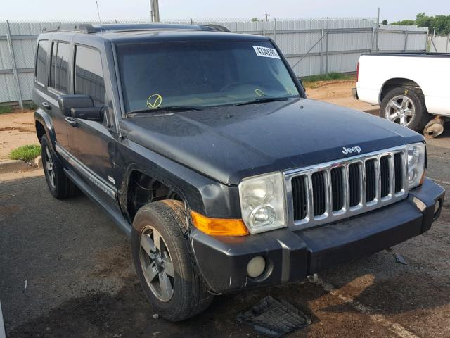1J8HH48KX6C269552 - 2006 JEEP COMMANDER BLACK photo 1