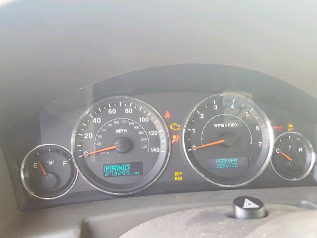 1J8HH48KX6C269552 - 2006 JEEP COMMANDER BLACK photo 8