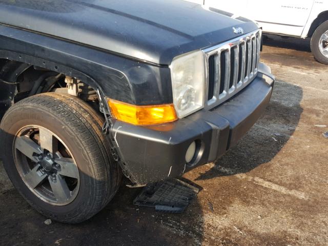 1J8HH48KX6C269552 - 2006 JEEP COMMANDER BLACK photo 9