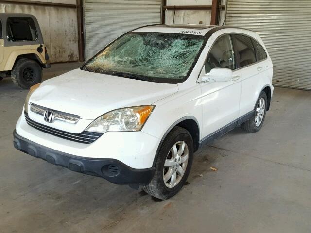 JHLRE38758C025923 - 2008 HONDA CR-V EXL WHITE photo 2