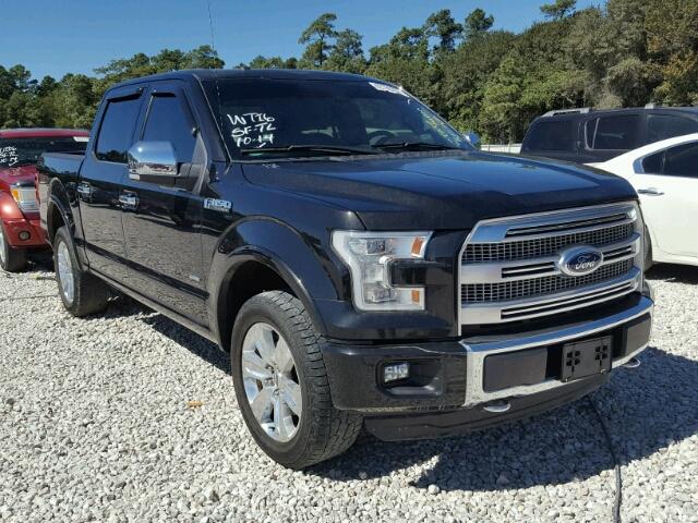 1FTEW1EG9FFC76618 - 2015 FORD F150 BLACK photo 1