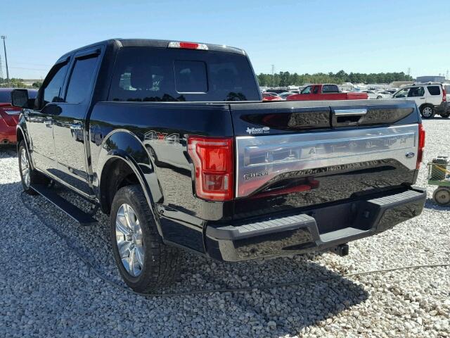 1FTEW1EG9FFC76618 - 2015 FORD F150 BLACK photo 3