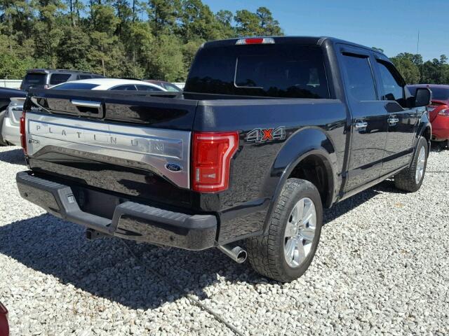 1FTEW1EG9FFC76618 - 2015 FORD F150 BLACK photo 4