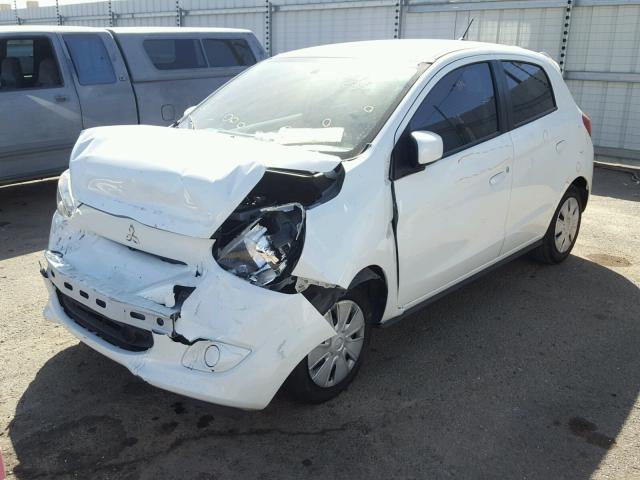 ML32A3HJ6FH040326 - 2015 MITSUBISHI MIRAGE DE WHITE photo 2