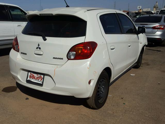 ML32A3HJ6FH040326 - 2015 MITSUBISHI MIRAGE DE WHITE photo 4