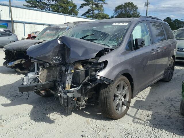 5TDXK3DC4FS645948 - 2015 TOYOTA SIENNA SPO GRAY photo 2