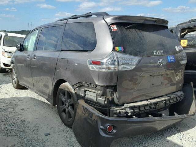 5TDXK3DC4FS645948 - 2015 TOYOTA SIENNA SPO GRAY photo 3