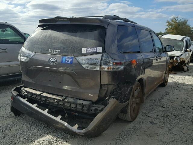 5TDXK3DC4FS645948 - 2015 TOYOTA SIENNA SPO GRAY photo 4