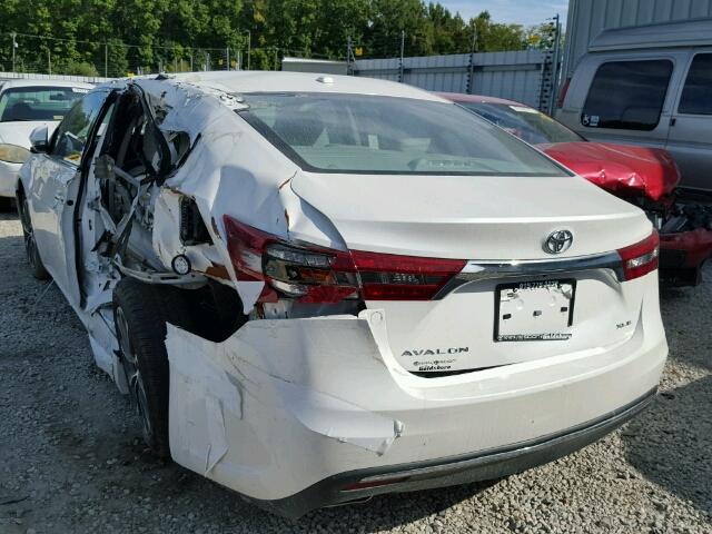 4T1BK1EB6GU236623 - 2016 TOYOTA AVALON XLE WHITE photo 3