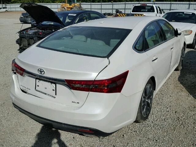 4T1BK1EB6GU236623 - 2016 TOYOTA AVALON XLE WHITE photo 4