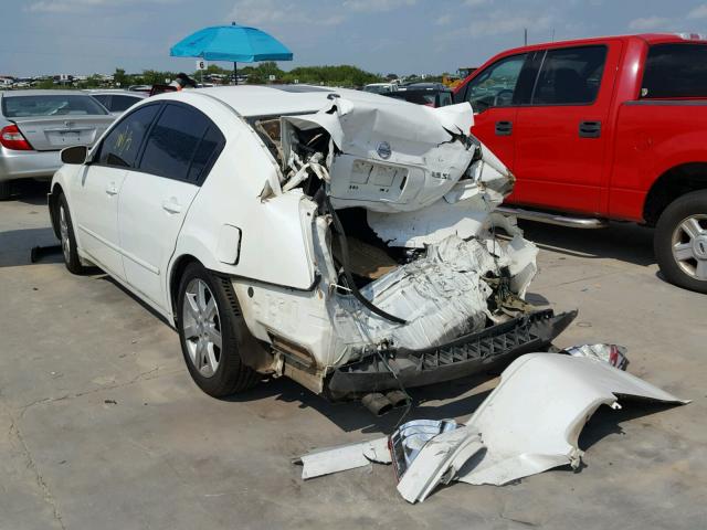 1N4BA41E25C812208 - 2005 NISSAN MAXIMA SE WHITE photo 3