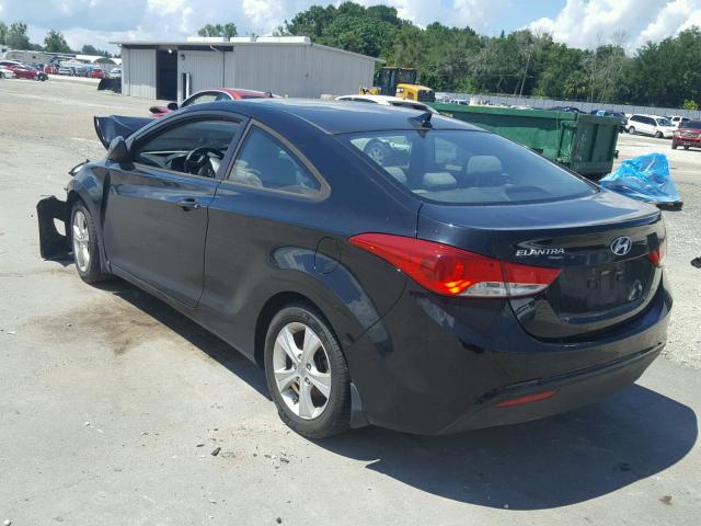 KMHDH6AE5DU019354 - 2013 HYUNDAI ELANTRA CO BLACK photo 3