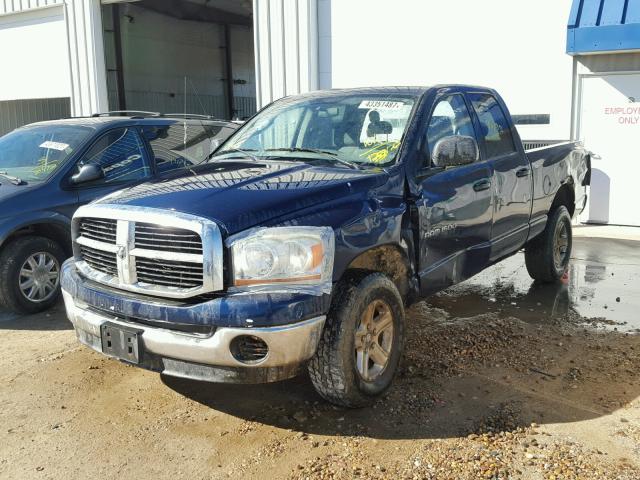 1D7HU18N26S531765 - 2006 DODGE RAM 1500 S BLUE photo 2