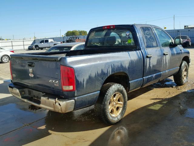 1D7HU18N26S531765 - 2006 DODGE RAM 1500 S BLUE photo 4