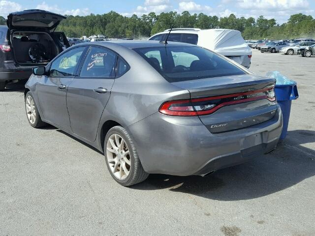 1C3CDFBA9DD299601 - 2013 DODGE DART SXT GRAY photo 3