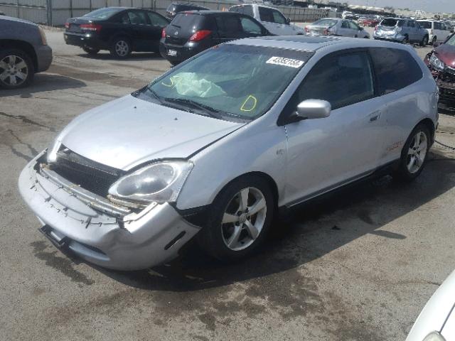 SHHEP33535U501837 - 2005 HONDA CIVIC SI SILVER photo 2