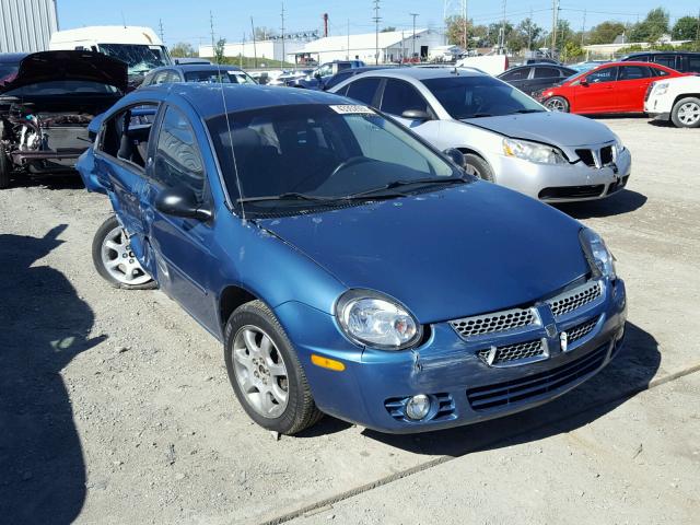 1B3ES56C03D119650 - 2003 DODGE NEON SXT BLUE photo 1