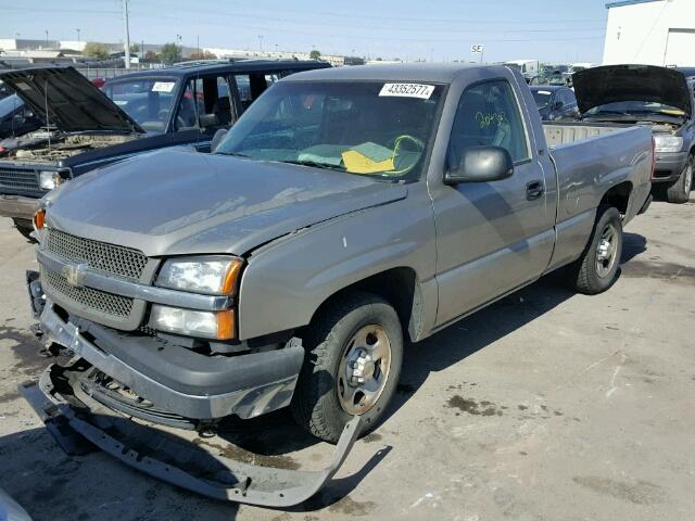 1GCEC14X63Z341851 - 2003 CHEVROLET SILVERADO TAN photo 2