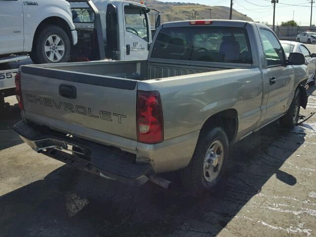 1GCEC14X63Z341851 - 2003 CHEVROLET SILVERADO TAN photo 4