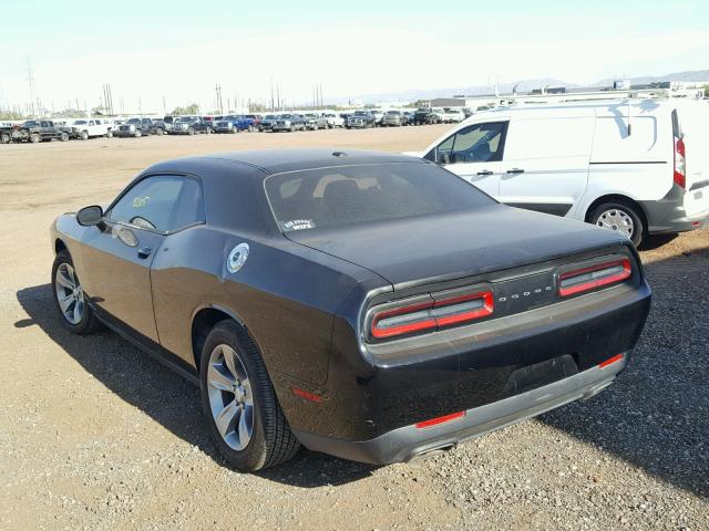 2C3CDZAGXFH750306 - 2015 DODGE CHALLENGER BLACK photo 3