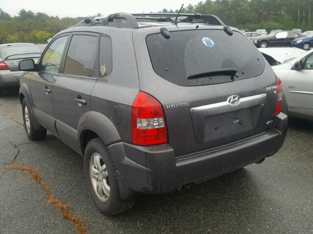 KM8JN72D38U812942 - 2008 HYUNDAI TUCSON SE GRAY photo 3