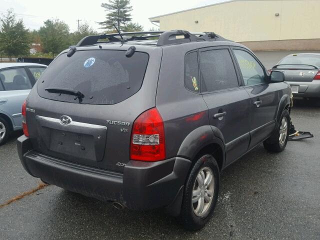 KM8JN72D38U812942 - 2008 HYUNDAI TUCSON SE GRAY photo 4